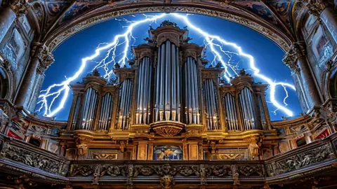 Рок-хиты на органе при свечах